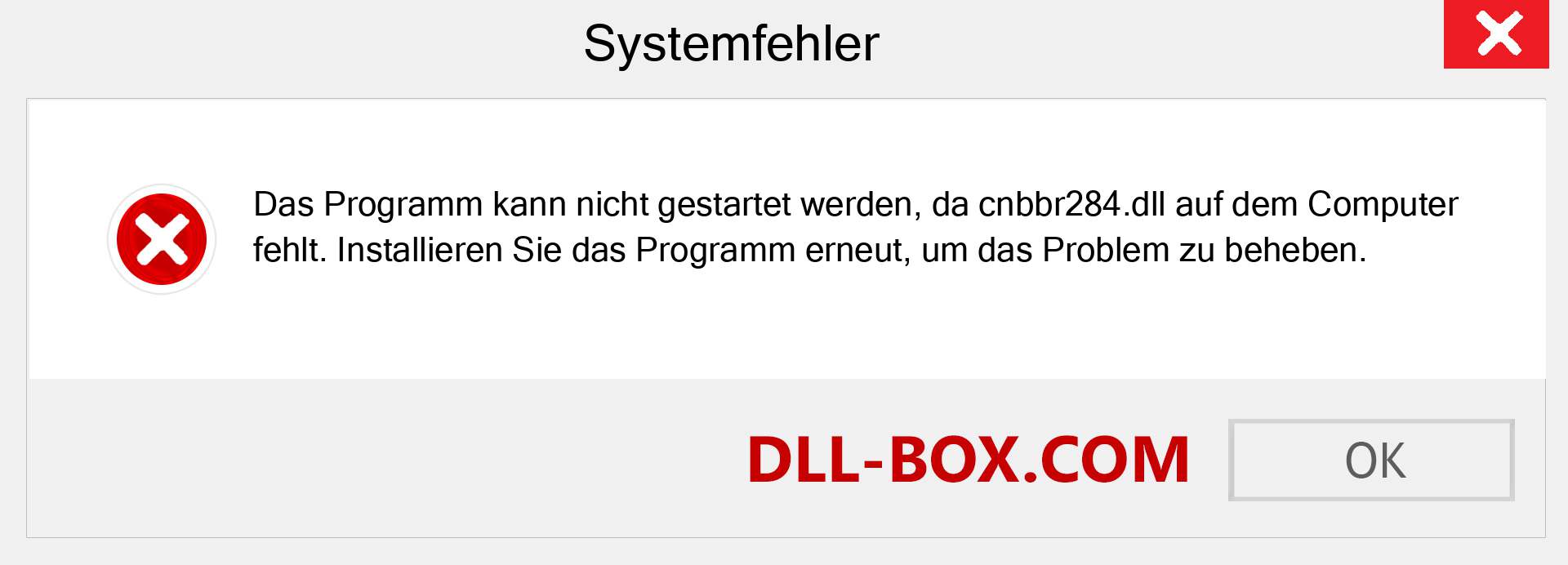 cnbbr284.dll-Datei fehlt?. Download für Windows 7, 8, 10 - Fix cnbbr284 dll Missing Error unter Windows, Fotos, Bildern