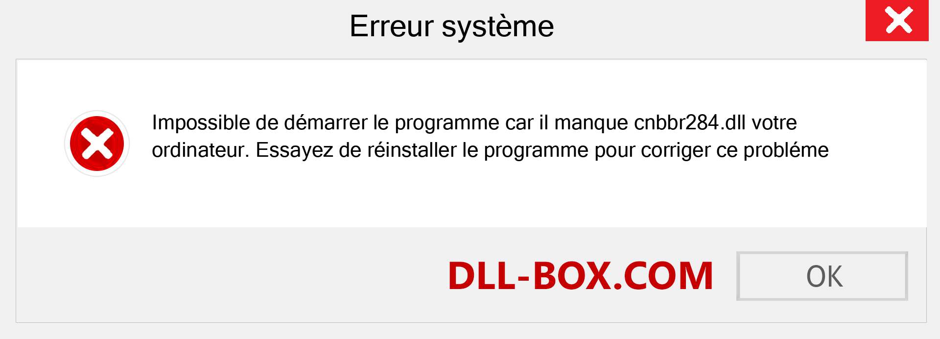 Le fichier cnbbr284.dll est manquant ?. Télécharger pour Windows 7, 8, 10 - Correction de l'erreur manquante cnbbr284 dll sur Windows, photos, images